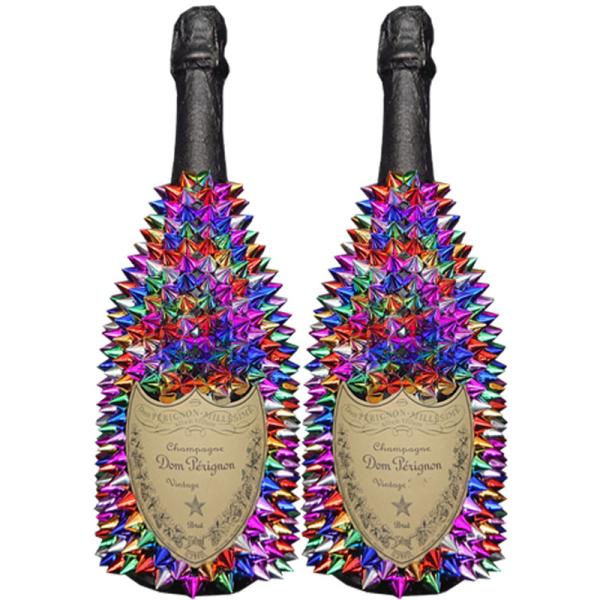 ドン ペリニヨン デコレーションボトル レインボー 750ml×2本 ［フランス シャンパン パーテ...