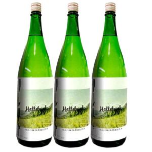 当店スタッフ大絶賛 ハレルヤ 純米 無濾過生原酒 1800ml×3本