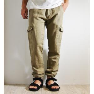 DSTREZZED (ディストレス) 綿麻ジョガーパンツ Beachpant Linen/Cotton｜doorclothing