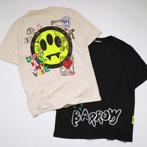 BARROW (バロー) メンズ レディース 半袖 Tシャツ graphic print tee グラフィック