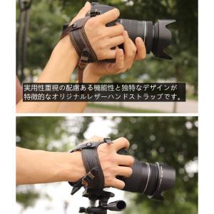 カメラ ハンド ストラップ レザー グリップ ...の詳細画像1