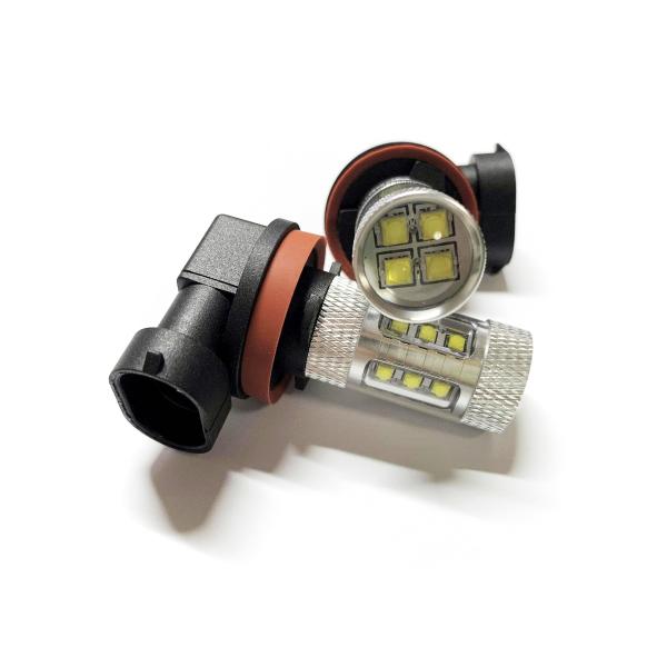 LEDフォグランプ H16 シフォン/カスタム LA600/610F H28.12〜R1.6 白 爆...