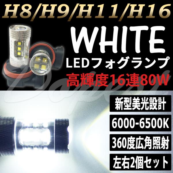 フィットシャトル H11 LED フォグランプ GG7 GG8 GP2系 H23.6〜H27.4 8...