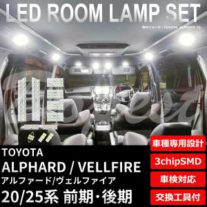 アルファード ヴェルファイア LEDルームランプセット 20/25系｜Dopest LED インボイス対応