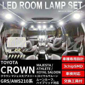 クラウン マジェスタ/アスリート/ロイヤル LEDルームランプセット 210系｜Dopest LED インボイス対応