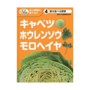 めざせ!栽培名人花と野菜の育てかた　4　キャベツ・ホウレンソウ・モロヘイヤ　葉を食べる野菜　日本農業...