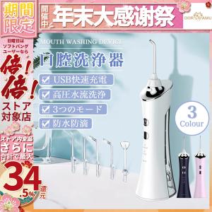 口腔洗浄器 歯垢除去 超音波 電動 ジェットウォッシャー