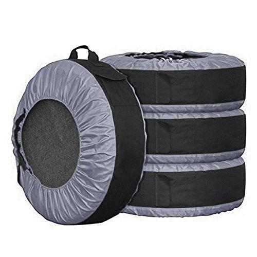 タイヤカバー タイヤ カバー タイヤ収納 タイヤトート タイヤバッグ ホイール 保管 保護 4枚 セ...