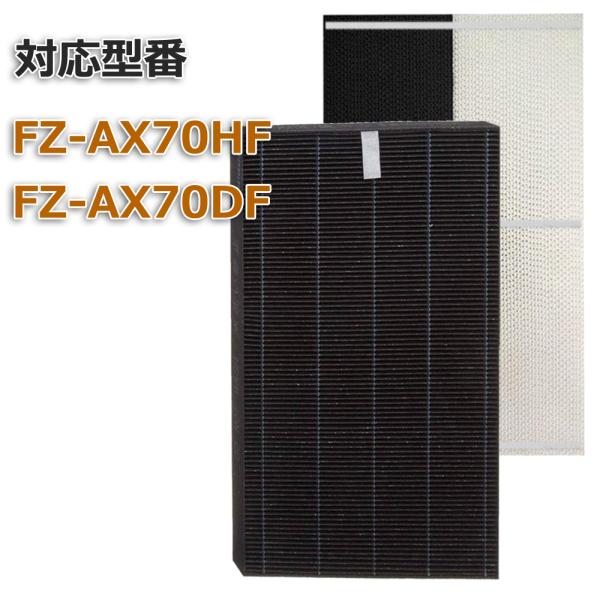 加湿空気清浄機用 FZ-AX70HF 集じんフィルター FZ-AX70DF 脱臭 交換用 非純正 S...