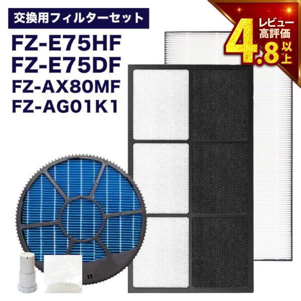 【期間限定Pアップ】シャープに使える フィルターセット FZ-E75DF 脱臭 FZ-E75HF 集...