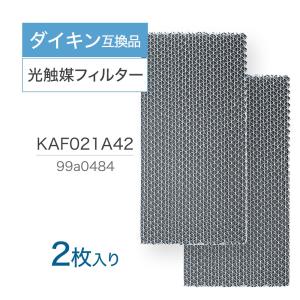 ダイキン互換品 光触媒フィルター エアコンフィルター KAF021A42  2枚入り エアコン用交換フィルター (枠なし) 99a0484 エアコン フィルター 交換フィルター　★｜dorarecoya