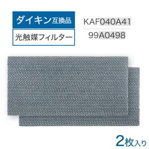 ダイキン互換品 光触媒集塵・脱臭フィルター（枠なし）エアコンフィルター KAF040A41 エアコン用交換フィルター 99A0498 2個 kaf040a41 交換フィルター 99a0498｜dorarecoya