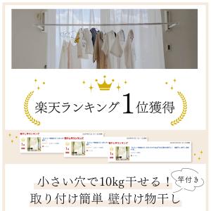【期間限定Pアップ】室内物干し 壁付け 物干し...の詳細画像3