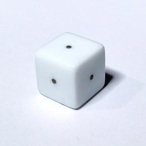 全部1面【白】6面サイコロ単品 DTDall101の商品画像