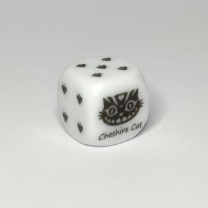 チェシャ猫【12mmしろ】 6面サイコロ DTDCheshire04