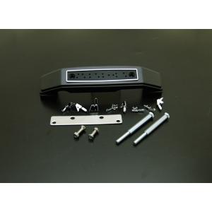 ゼファー1100 フォークカバーエンブレム（文字：KAWASAKI、本体：黒）ステー付き