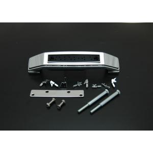 ゼファー1100 フォークカバーエンブレム（文字：KAWASAKI、本体：メッキ）ステー付き