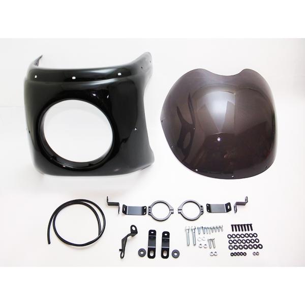 Z900RS ストーンカウル塗装済み(2020-メタリックディアブロブラック)ステー付き