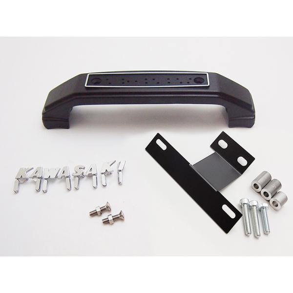 Z900RS CAFEフォークカバーエンブレム(黒)KAWASAKI ステー付き