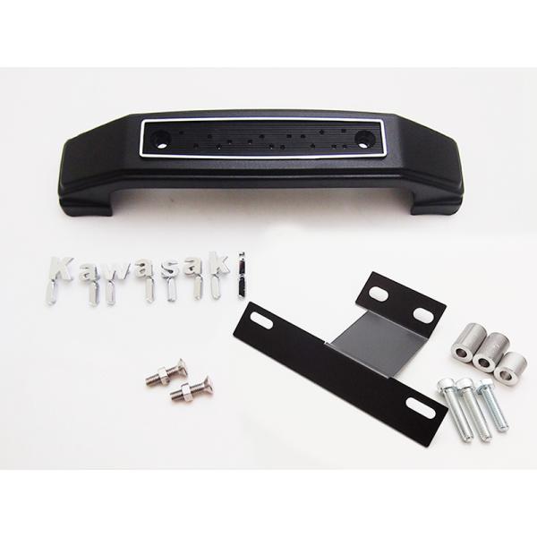 Z900RS CAFE フォークカバーエンブレム(黒)Kawasaki ステー付き