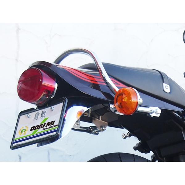 Z900RS LTDタイプ鉄メッキリアショートフェンダー赤ランプセット Z1タイプウインカー対応型
