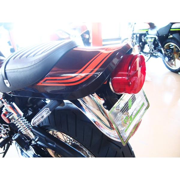Z900RS Z1スタンダード鉄メッキリアフェンダー赤ランプセット　ノーマルウインカー対応型　ドレミ...