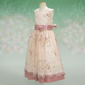 キッズドレス　アウトレット　女の子　フォーマル　ロゼ　七五三　発表会　結婚式　　 ９０/１００/１１０/１２０/１３０