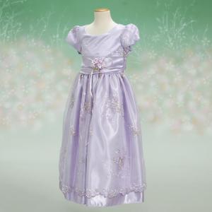 キッズドレス　アウトレット　女の子　フォーマル　ラベンダー　七五三　発表会　結婚式　　 ９０/１００/１１０/１２０/１３０