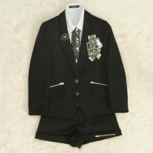 アウトレット　女児ジュニアフォーマルスーツ　140cm～165cm　チャコールグレー　シルバー二つ釦　パンツタイプ　ミチコロンドン