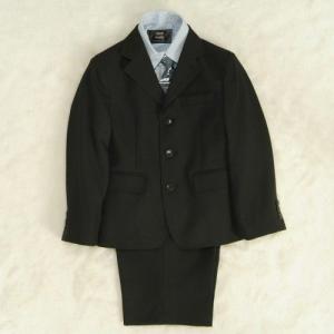  アウトレット　　男の子スーツ５点セット　チャコールグレー　シャツカラーチェック　三つ釦タイプ　１２０cm 