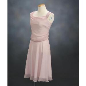 フォーマルドレス　アウトレット品　ミドル丈　ピンク　サイズ９号　結婚式　二次会　同窓会　成人式　パーティーにも最適　