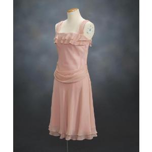 フォーマルドレス　アウトレット品　ミドル丈　ピンク　サイズ１３号　結婚式　二次会　パーティー　同窓会にも最適