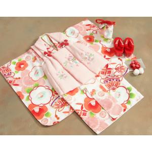 七五三 着物 3歳 女の子 被布セット 京都花...の詳細画像1