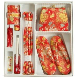 七五三着物用 筥迫セット ハコセコセット ７歳用 赤