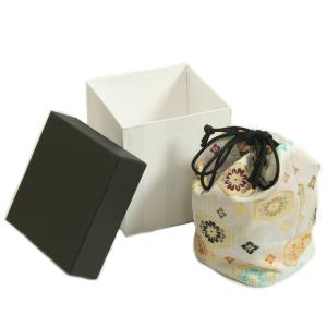 七五三 男の子 きんちゃく ベージュ地亀甲柄 織生地 ポリエステル生地  5歳、3歳 日本製