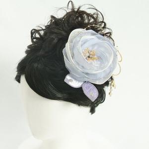 髪飾り　成人式　振袖　七五三着物　卒業袴　ドレスにも使えます　ラベンダーパープル　コームタイプ　日本製