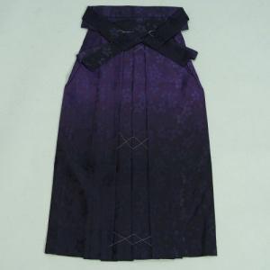 卒業袴　卒業式　アウトレットHLブランド　ネイビーパープル濃淡ぼかし　桜地紋　超特価品