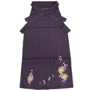 卒業袴 卒業式 袴単品 紫色 陽気な天使 桜輪花びら刺繍使い へら付き 販売品