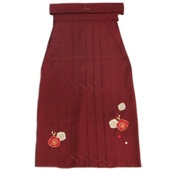 小学生 保育園 卒業袴 卒園袴 花ひめブランド ジュニアサイズ エンジ刺繍袴 SS・S・M・Lサイズ