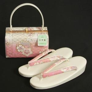 着物　バッグ、草履セット　京みやび 七五三 草履バッグセット 7歳 21cm 金 銀 ピンク 赤 水色 女の子