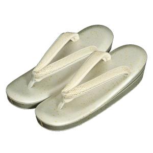 着物草履単品　留袖　訪問着　振袖　紗織ブランド　シルバー　市松有職文様　三枚芯　M・Lサイズ　日本製