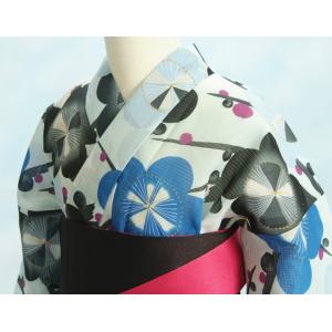 浴衣 ゆかた 単品 芸艸堂ブランド 淡い水色 ...の詳細画像4