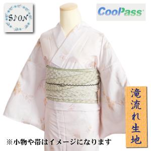浴衣 ゆかた 単品 芸艸堂ブランド 生成り色 杜若 注染染め 綿100％ 日本製