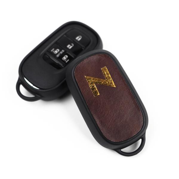 新型N-BOX JF5 JF6 レザーハイブリッド スマートキーケース Nロゴ デフォルメ キーカバ...
