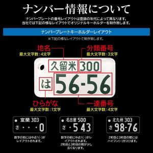 ナンバープレート キーホルダー メッセージ入れ...の詳細画像3