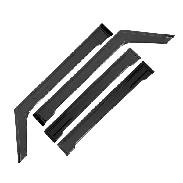 ジムニーノマド ドアバイザー フロントドア&amp;リアドアウィンドウ用 4P ブラック スモーク ワイド ...