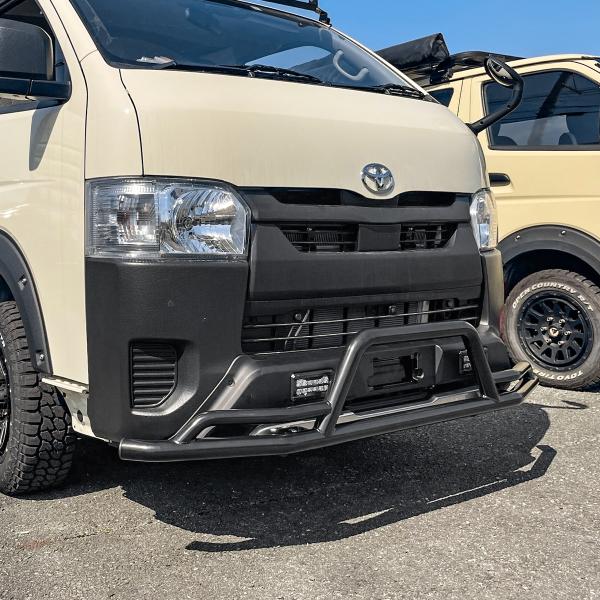 ハイエース 200系 フロントグリルガード 7型 6型 5型 4型 3型 後期 前期 2型 1型 T...