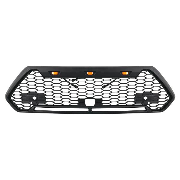 RAV4 50系 アドベンチャー フロントグリル ラプターグリル LED グリルマーカー フロントカ...