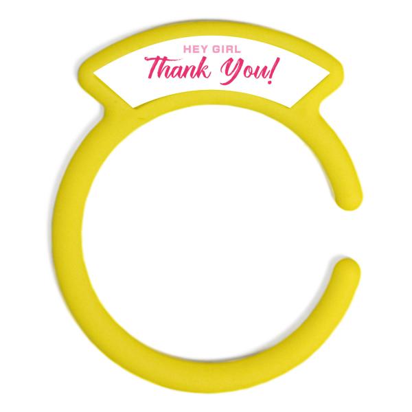 汎用品 ガソリンキャップリング フューエルキャップカバー 給油口リング イエロー HEY GIRLロ...