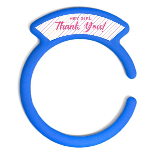 汎用品 ガソリンキャップリング フューエルキャップカバー 給油口リング ブルー HEY GIRLロゴ...